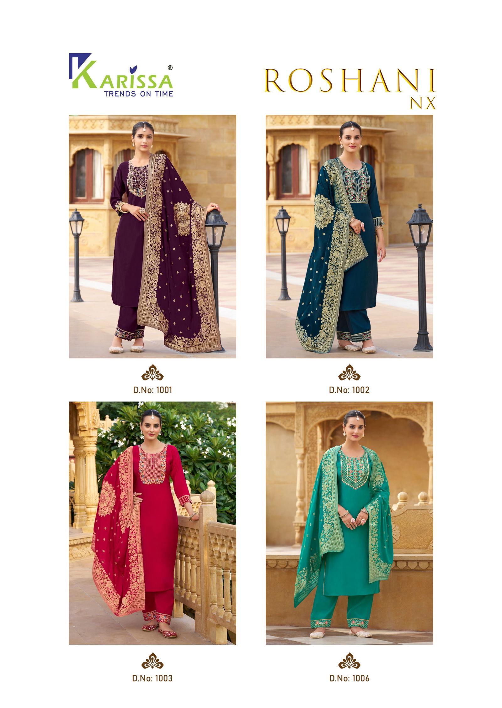 Roshani Nx By Karissa Viscose Designer Kurti With Bottom With Dupatta Wholesale Online
